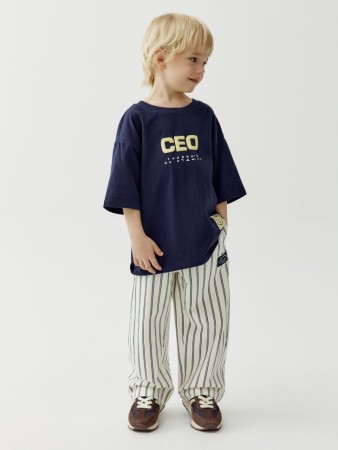 трикотажные брюки в полоску для мальчиков - детская одежда эластичная 