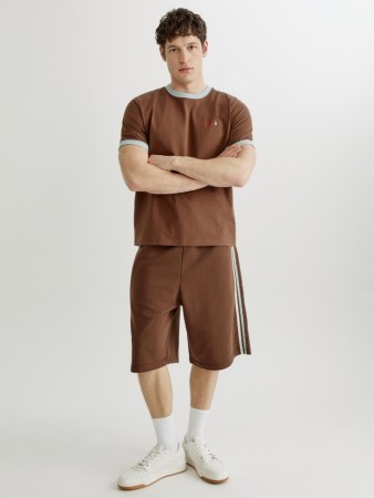 трикотажные шорты бермуды с лампасами - мужская одежда, обувь и аксессуары с лампасами 