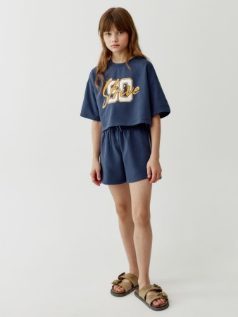 трикотажные шорты для девочек - детская одежда для детей 