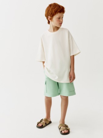 трикотажные шорты-карго для мальчиков фотография