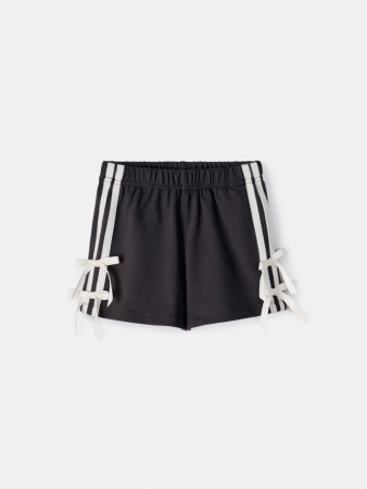 трикотажные шорты с лампасами для девочек - детская одежда для детей 