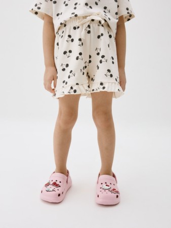 трикотажные шорты с принтом для девочек - детская одежда, обувь и аксессуары для всех возрастов летняя 