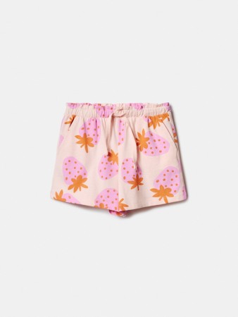 трикотажные шорты с принтом для девочек фотография