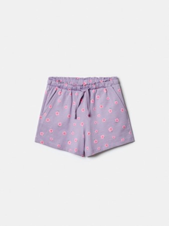 трикотажные шорты с принтом для девочек фотография