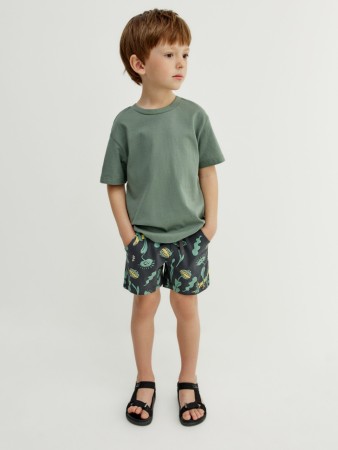 трикотажные шорты с принтом для мальчиков фотография