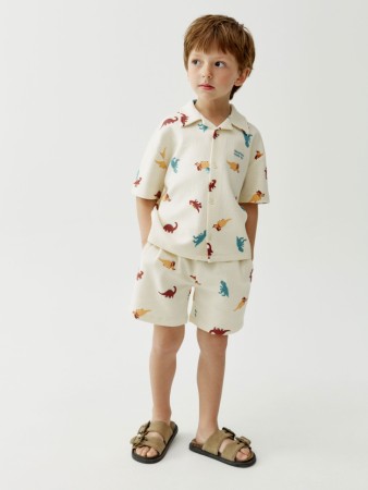 трикотажные шорты с принтом для мальчиков фотография