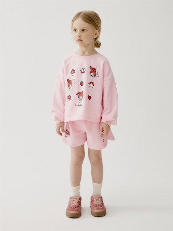 трикотажные шорты с принтом hello kitty my melody для девочек фотография