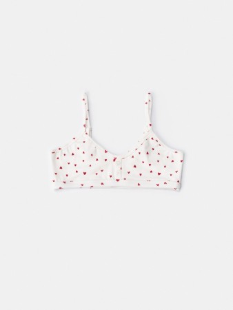 трикотажный бюстгальтер с принтом для девочек - детские бюстгальтеры с принтом 