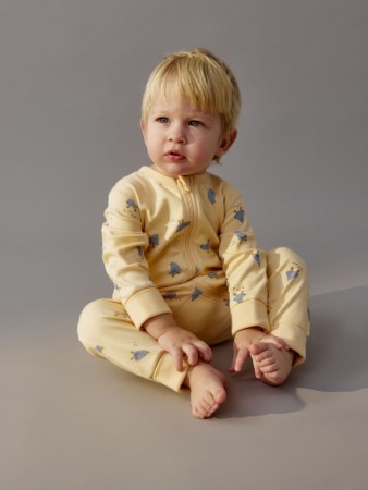 трикотажный комбинезон с принтом для малышей - детская одежда прямая 