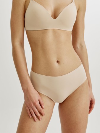 трусы-бразилиана с высокой посадкой из шелковистой микрофибры - женская одежда, обувь и аксессуары бесшовная 