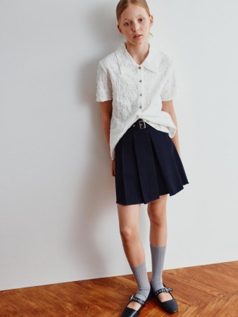 твиловая мини юбка в складку для девочек - детская одежда, обувь и аксессуары для всех возрастов с бахромой 