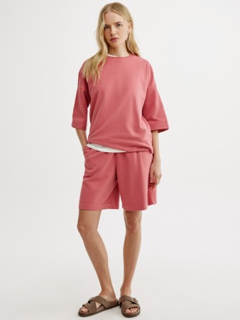 удлиненные шорты из футера - женская одежда, обувь и аксессуары бархатная 