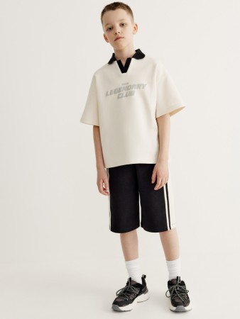 удлиненные шорты с лампасами для мальчиков фотография