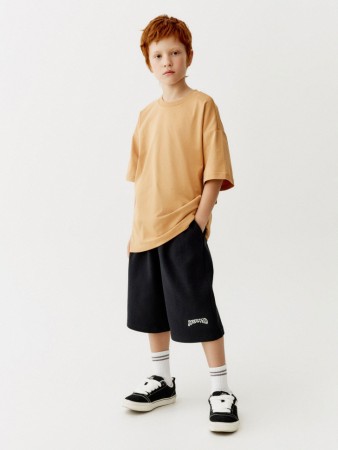 удлиненные шорты с вышивкой для мальчиков - детские шорты удлиненные 