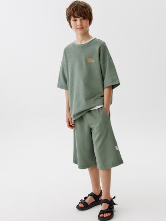 удлиненные трикотажные шорты для мальчиков - детские шорты удлиненные 