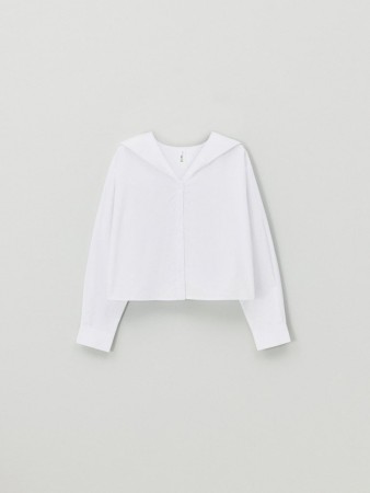 укороченная рубашка с воротником для девочек - детская одежда, обувь и аксессуары для всех возрастов с воротом 