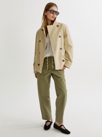 укороченные брюки чиносы - женские брюки дешевые 