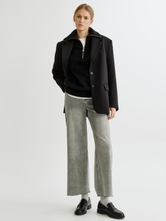 укороченные джинсы 405 кюлоты с высокой посадкой - женские джинсы sela 