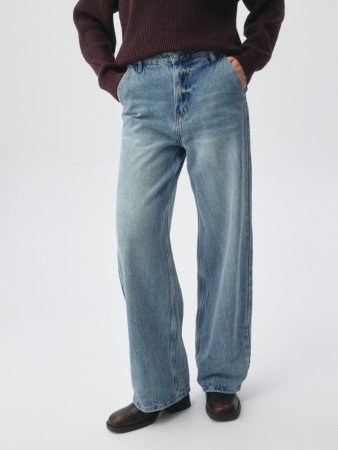 укороченные джинсы loose straight - женская одежда прямая 