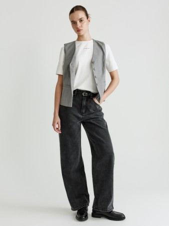 укороченные джинсы tapered фотография