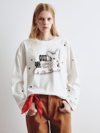 укороченный лонгслив с принтом из линейки  young - детские лонгсливы для девочек 