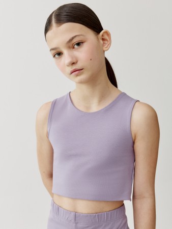 укороченный топ для девочек - детская одежда трикотажная 