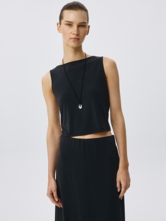 укороченный топ из смесового модала фотография