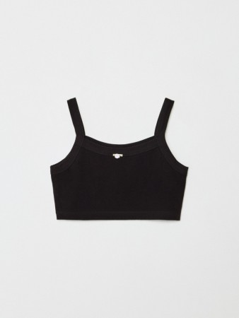 укороченный топ с декором для девочек - детская одежда, обувь и аксессуары для всех возрастов эластичная 