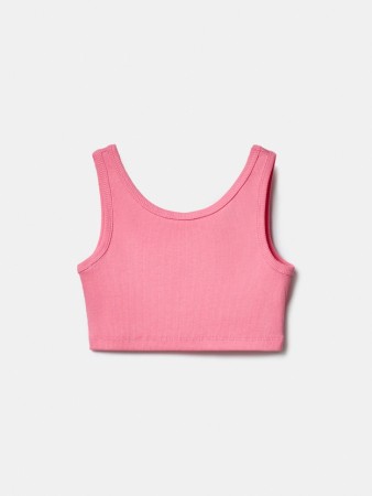 укороченный топ в рубчик девочек фотография