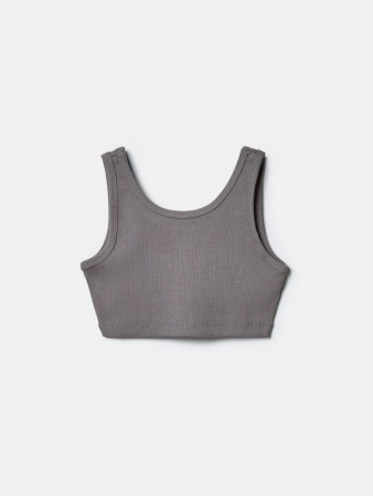 укороченный топ в рубчик девочек фотография