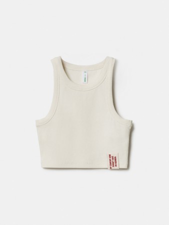 укороченный топ в рубчик для девочек - детская одежда российская 