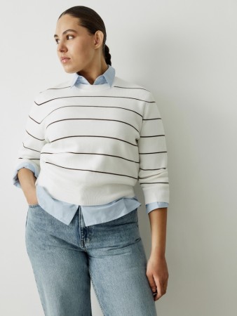 укороченный вязаный джемпер из смесовой вискозы - женские джемперы укороченные 