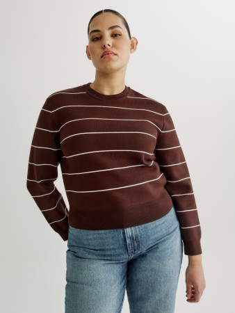 укороченный вязаный джемпер из смесовой вискозы - женские джемперы укороченные 