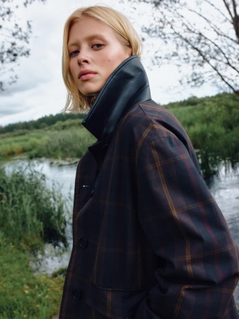 утепленная куртка с вощеным покрытием из хлопка - куртки и пуховики на пуговицах 