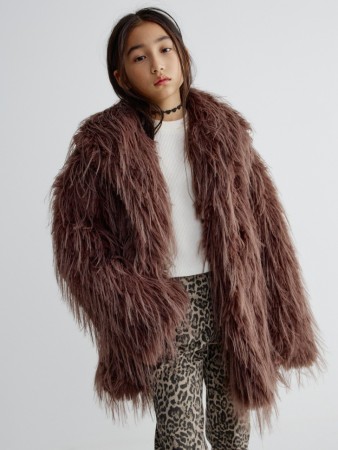 утепленная шуба из искусственного меха для девочек - детская одежда, обувь и аксессуары для всех возрастов меховая 