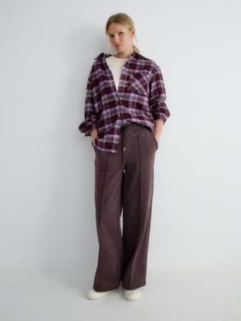 утепленные брюки из футера фотография