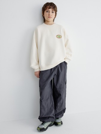 утепленные брюки карго из нейлона для мальчиков - детские брюки нейлоновые 