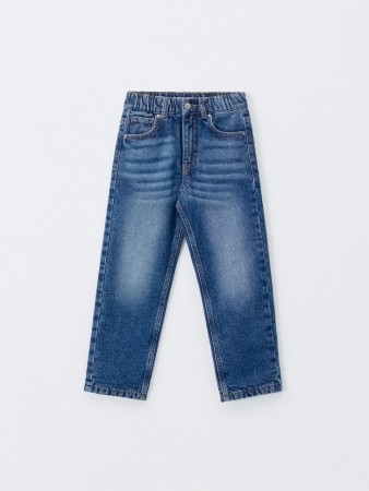 утепленные джинсы mom fit для девочек - одежда для детей 