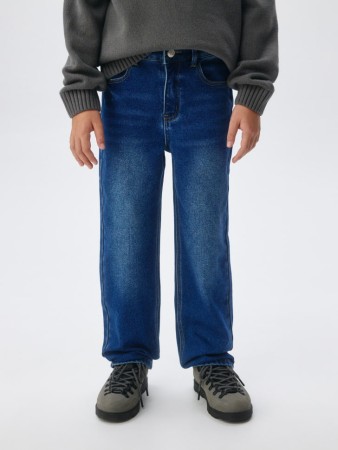 утепленные джинсы straight для мальчиков фотография