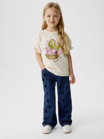 утепленные джинсы wide leg для девочек - детская одежда, обувь и аксессуары на высокой посадке 