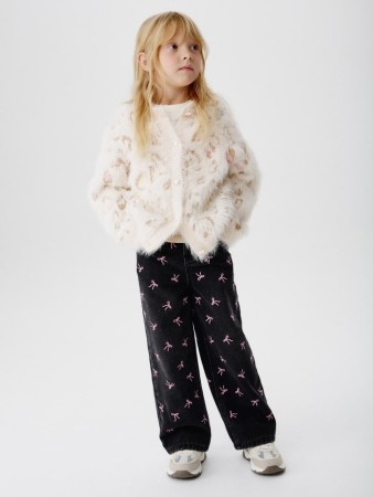 утепленные джинсы wide leg для девочек - детская одежда, обувь и аксессуары на высокой посадке 