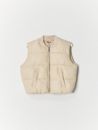 утепленный дутый жилет для девочек - детские жилеты для девочек 