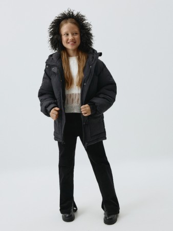 вельветовые расклешенные брюки для девочек фотография