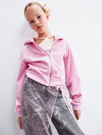 велюровая толстовка для девочек фотография