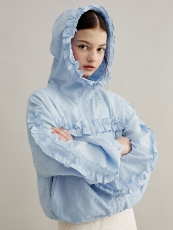 ветровка из хлопка с оборками для девочек - детская одежда, обувь и аксессуары для всех возрастов для детей 