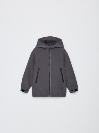 ветровка из softshell на флисе для мальчиков - детские куртки флисовые 