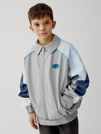 ветровка с отложным воротником для мальчиков - куртки с вышивкой 