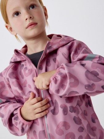 ветровка softshell на флисе для девочек - детские куртки флисовые 