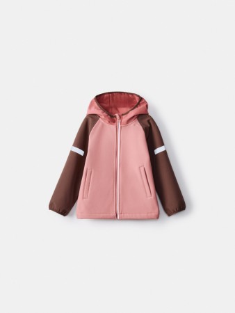 ветровка softshell на флисе для девочек - верхняя одежда