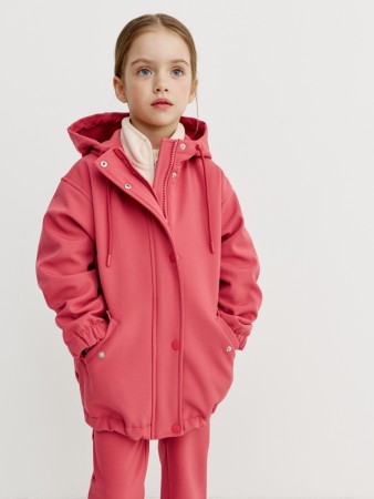 ветровка softshell на флисе для девочек - верхняя одежда